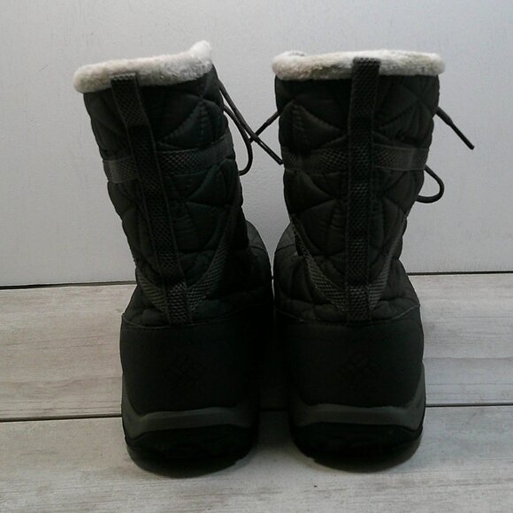 Women’s Columbia Gray Lace up, Quilted Loveland Waterproof Winter Boots Size 8 - Picture 7 of 8